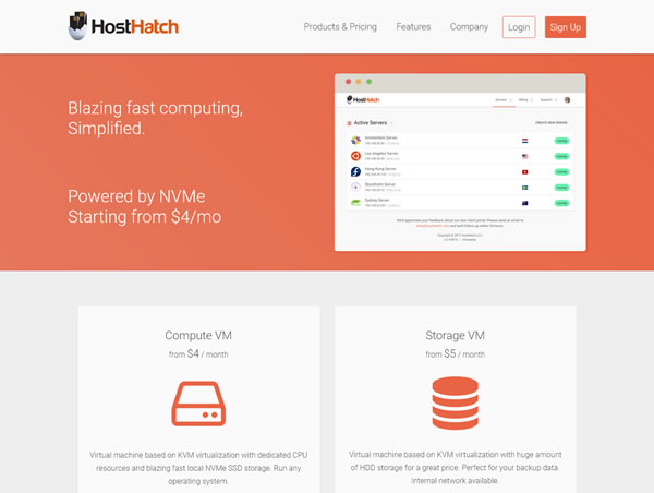 HostHatch：多送1.5倍内存和硬盘+多送2倍流量，低至$25/年，香港、日本、新加坡、美国、英国、瑞典
