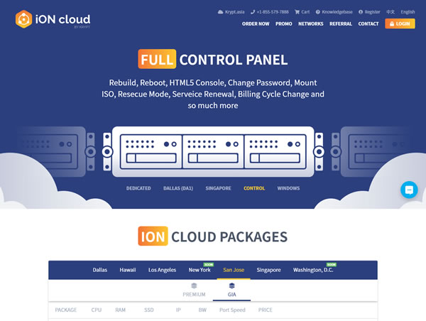 iON Cloud：#11.11# $11.1/月，2G内存/2核/60gSSD/3T/1Gbps带宽，Win/Linux，洛杉矶/圣何塞/新加坡/夏威夷