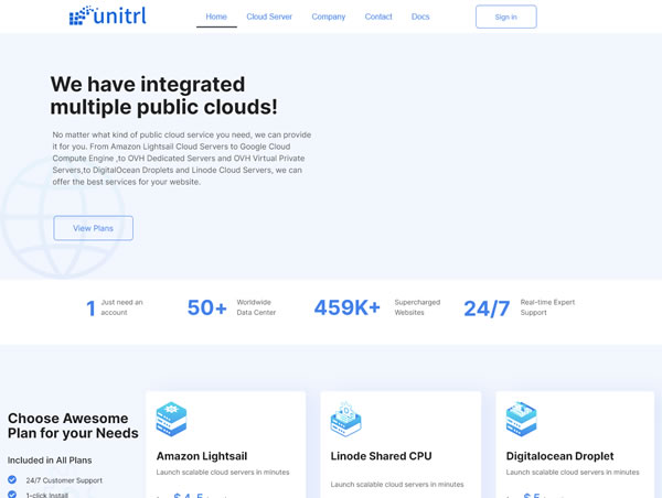 【商家投稿】Unitrl：一站式提供Amazon Lightsail、DigitalOcean、Linode、GoogleCloud等国外VPS、云服务器